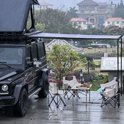 4x4 Waterproof Aluminum Frame Car Side Awning With Aluminum Removable Side Wall
